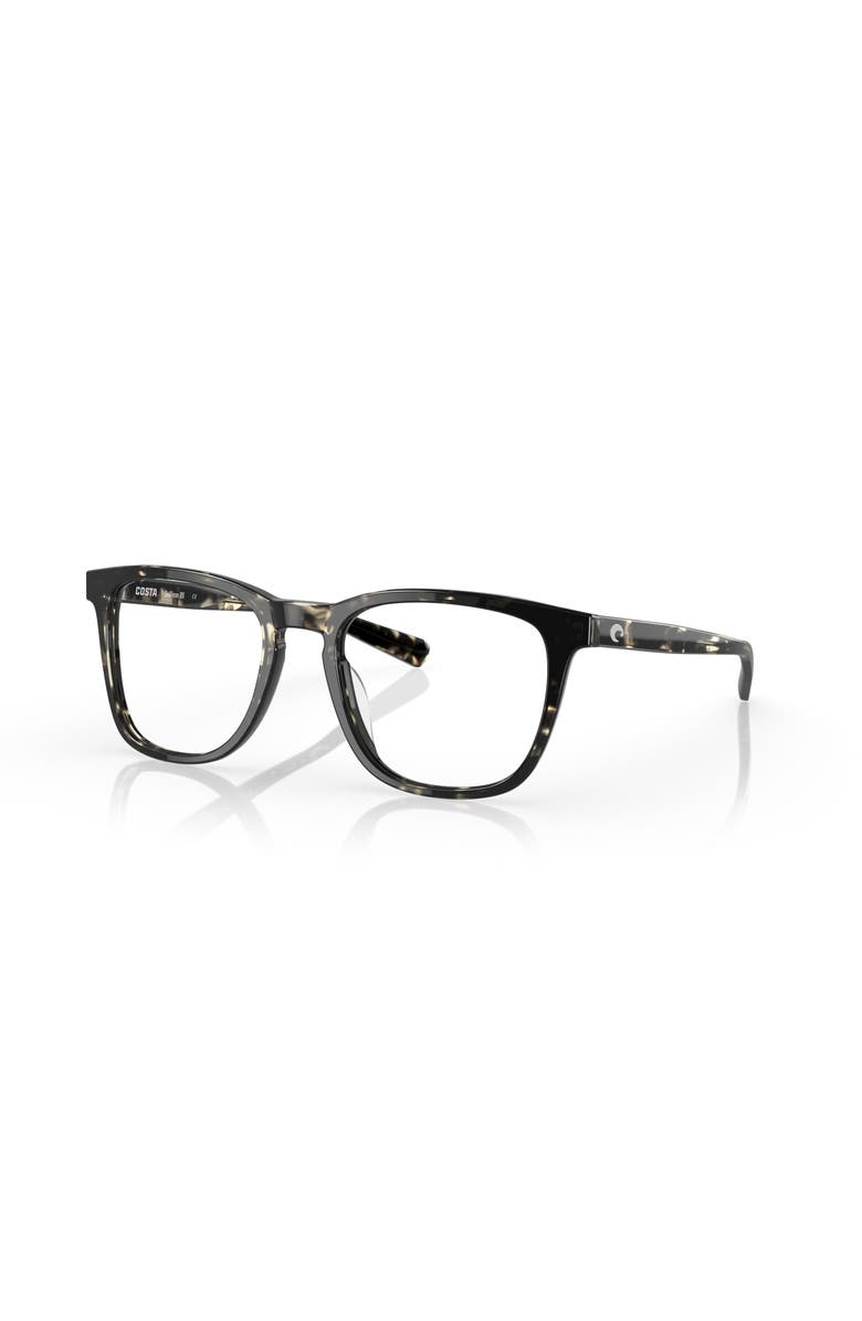 Costa 53mm Rectangle optical glasses, Main, color, Black