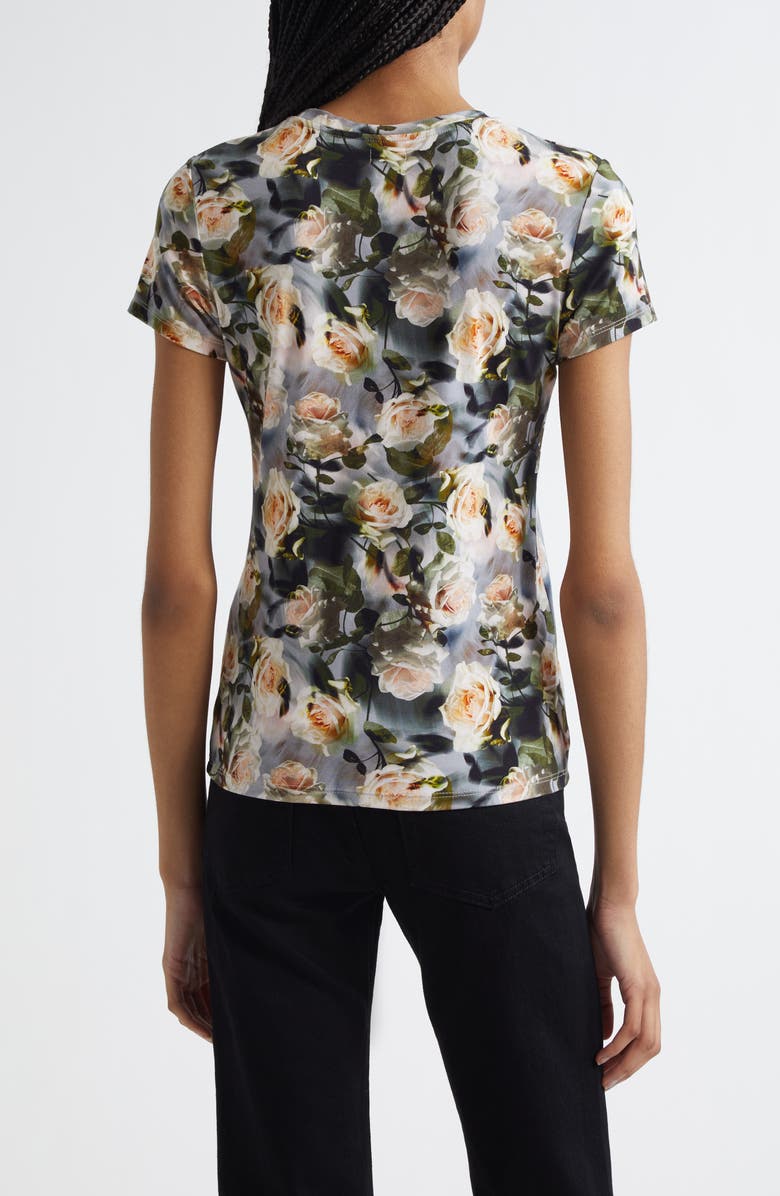 L'AGENCE Ressi Floral Print T-Shirt, Alternate, color,