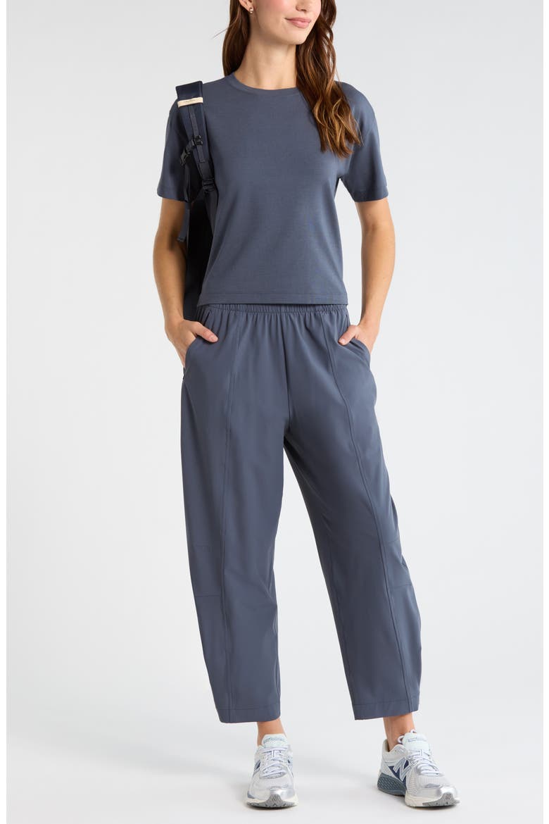 Atlas High Waist Utility Adjustable Ankle Pants, Alternate, color, NAVY ARMADA