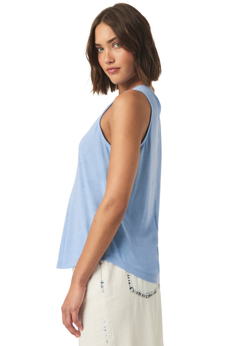 Splendid Cady Crewneck Linen Blend Tank, Alternate, color, Steel Blue