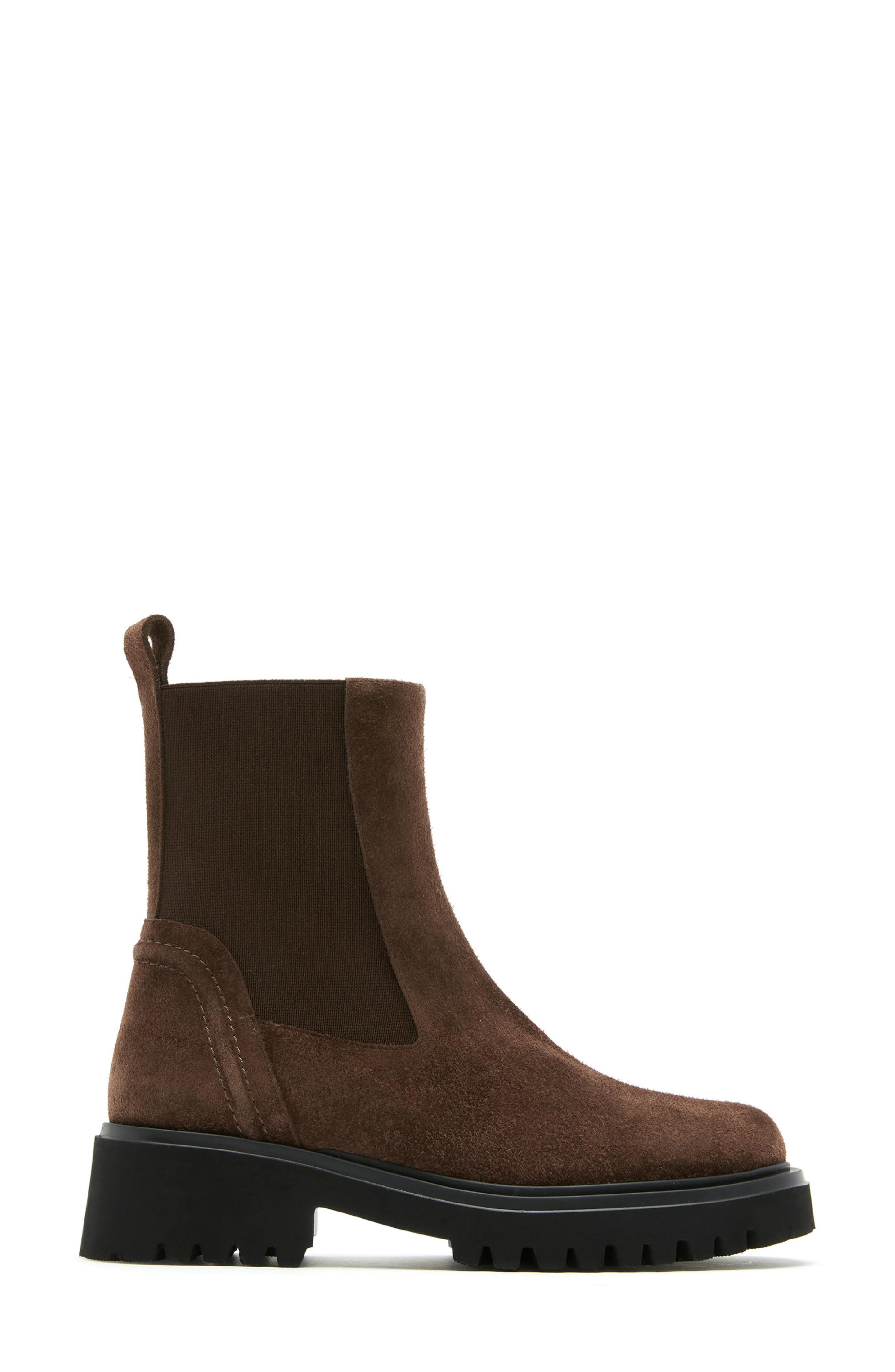 Kudos Waterproof Leather Chelsea Boot, Alternate, color, BRUNETTE SUEDE
