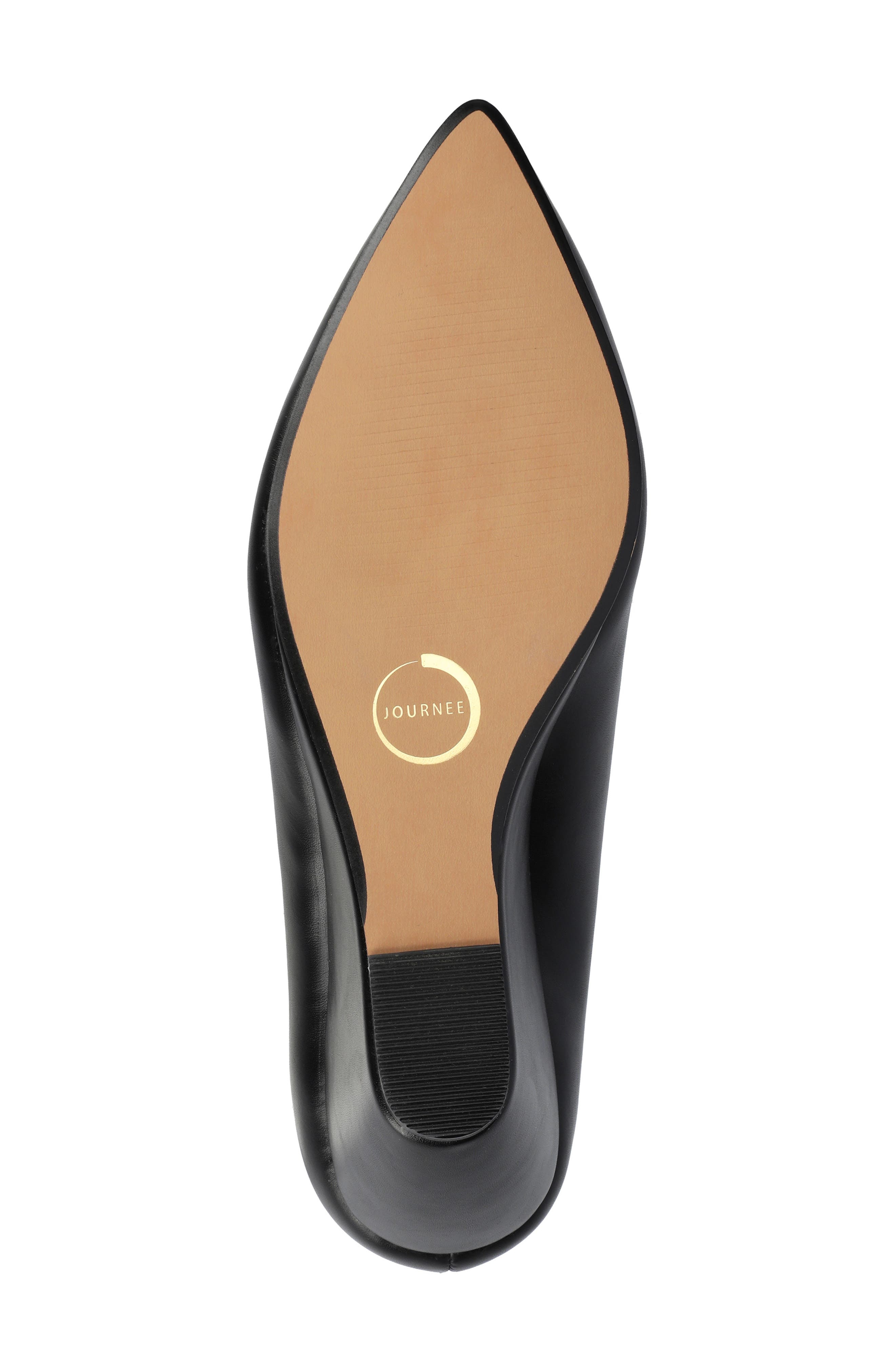 Journee Collection Danika Pointed Toe Pump, Alternate, color, Black