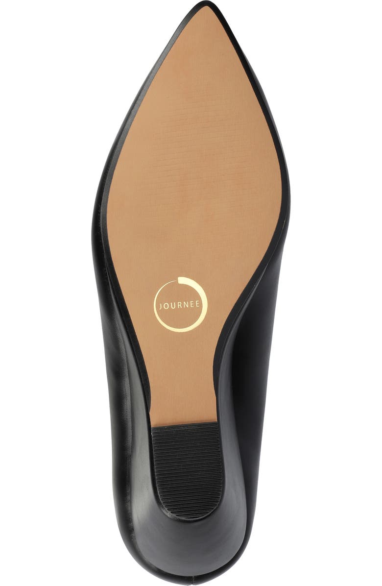 Journee Collection Danika Pointed Toe Pump, Alternate, color, Black