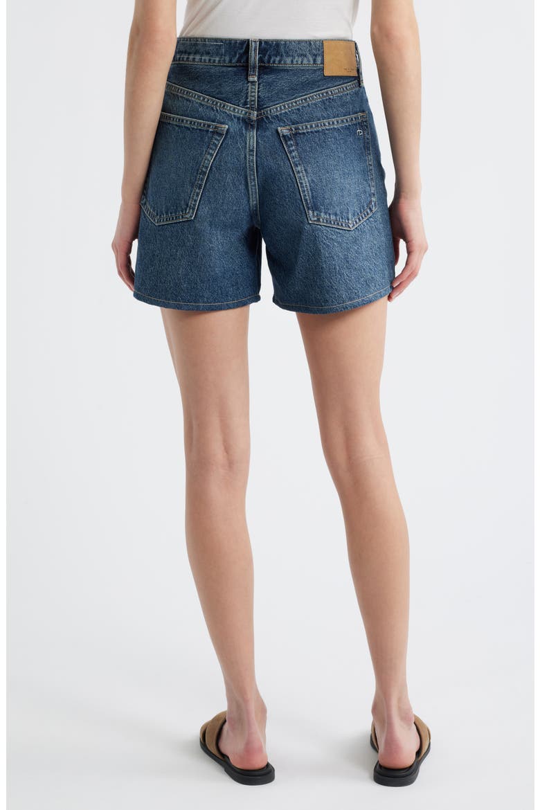 Kaia High Waist Relaxed Fit Denim Shorts, Alternate, color, ADELINE