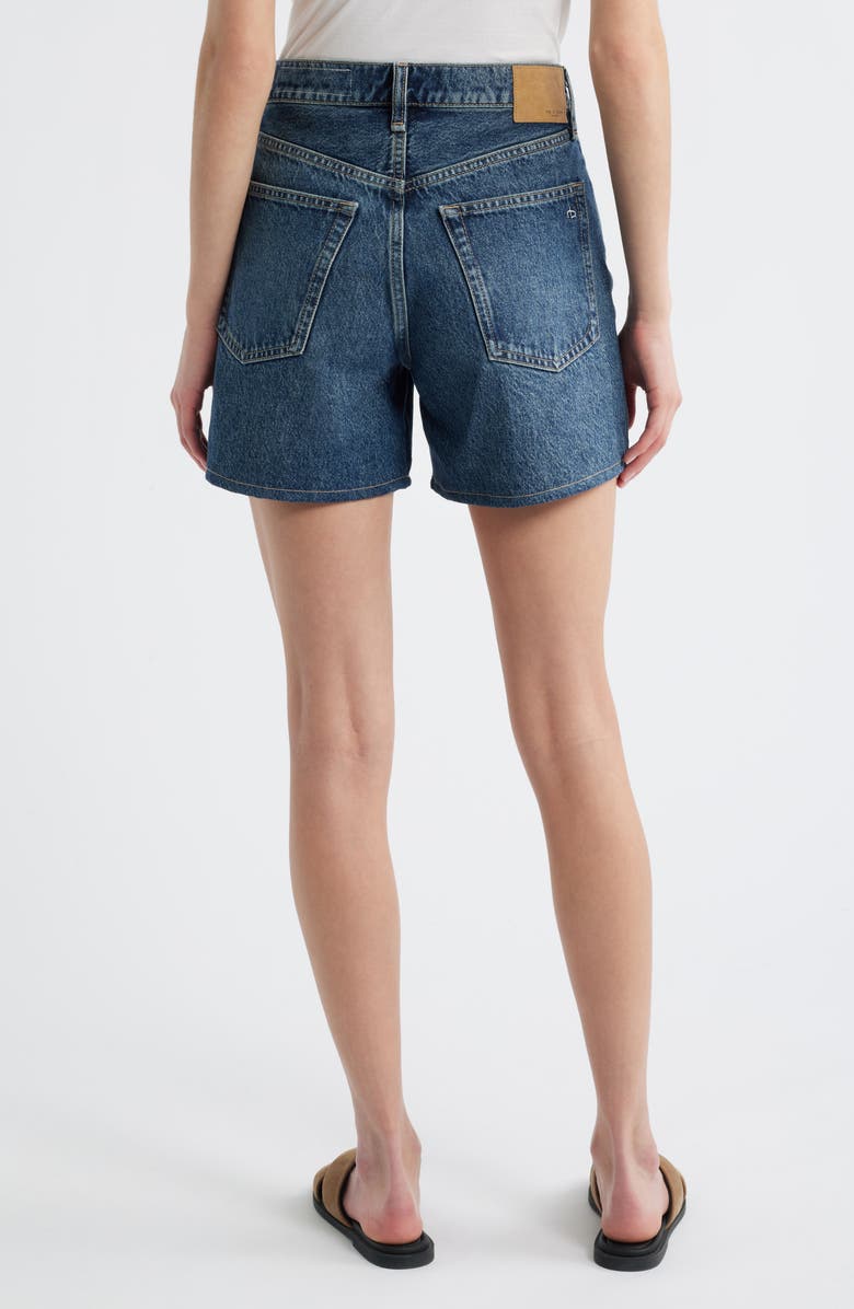 rag & bone Kaia High Waist Relaxed Fit Denim Shorts, Alternate, color, Adeline