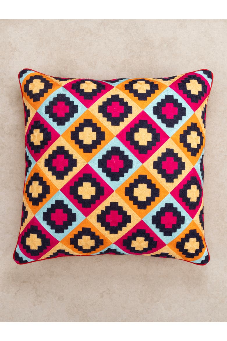 Mandira Throw Pillow Cover, Main, color, Multicolored