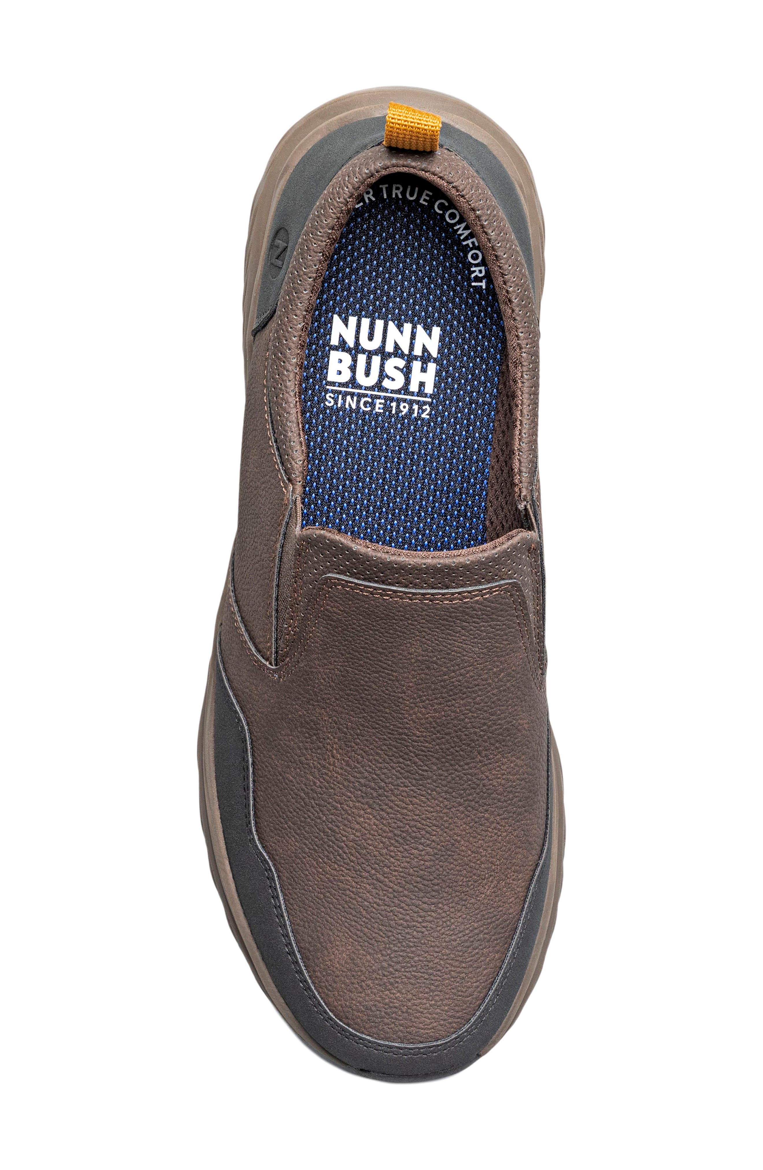 Jester Faux Leather Moc Toe Slip On, Alternate, color, BROWN
