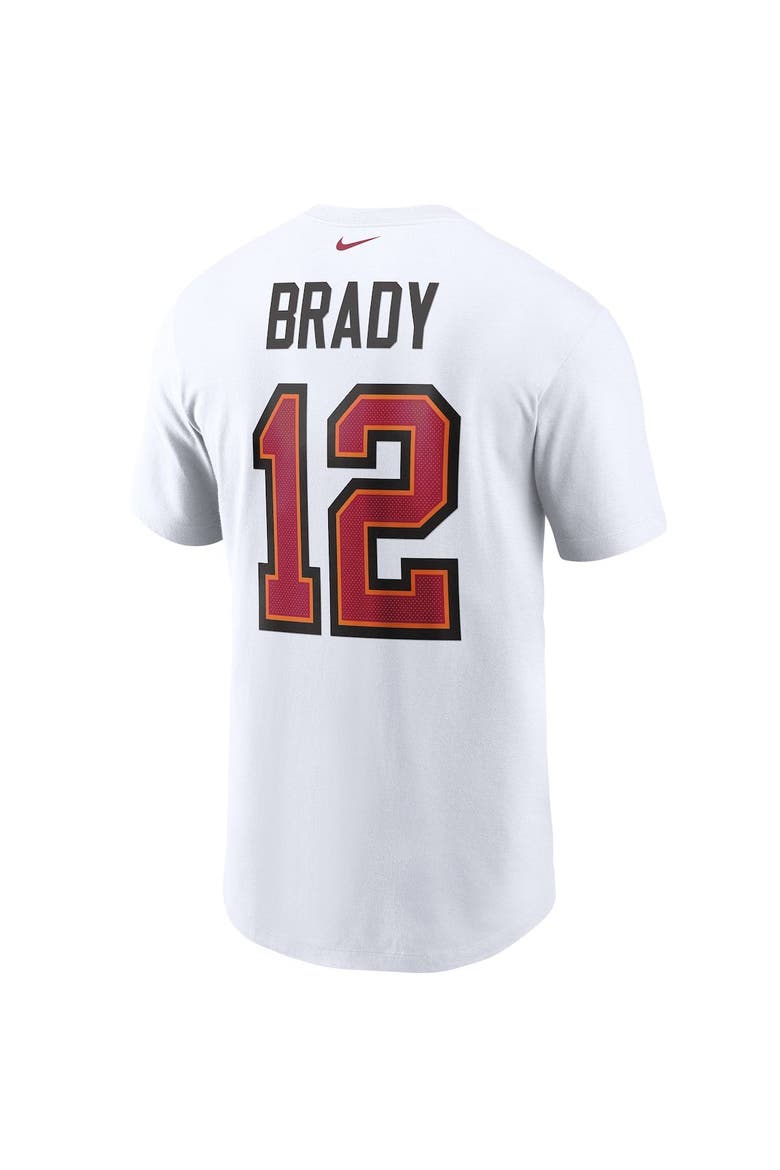Men's Nike Tom Brady White Tampa Bay Buccaneers Name & Number T-Shirt, Alternate, color, WHITE
