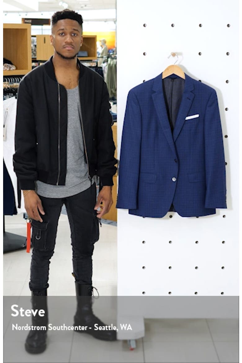 Hutsons Trim Fit Check Wool Sport Coat video