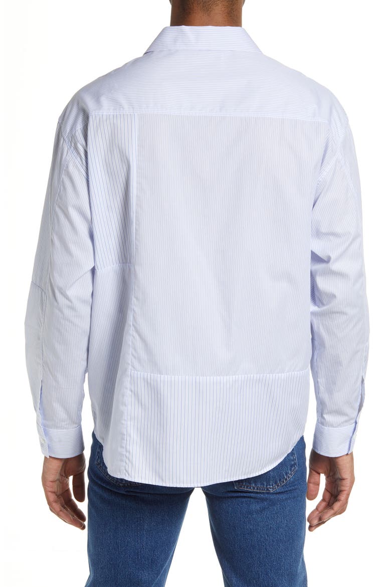 Men's Summer Mix Stripe Button-Up Shirt, Alternate, color, STRIPE MIX