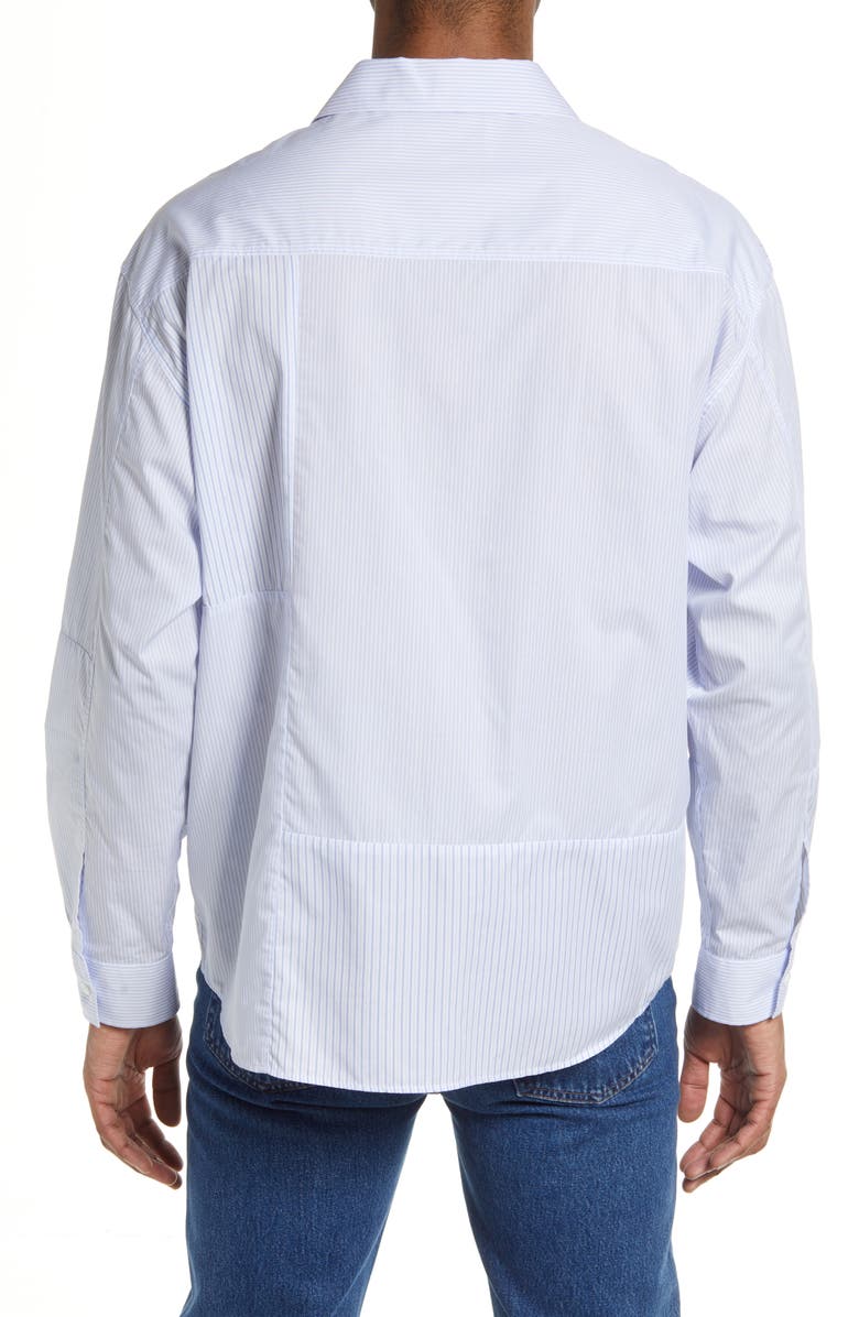 FRAME Men's Summer Mix Stripe Button-Up Shirt, Alternate, color,