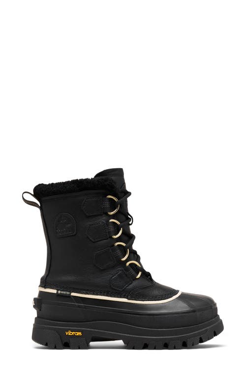 Sorel Caribou Horizon Gtx Genuine Shearling Boot In Animal Print