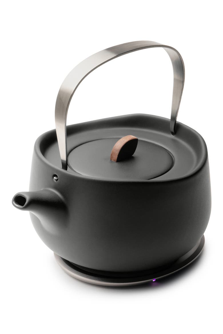 Leiph Self-Heating Teapot Set, Alternate, color, INKSTONE BLACK