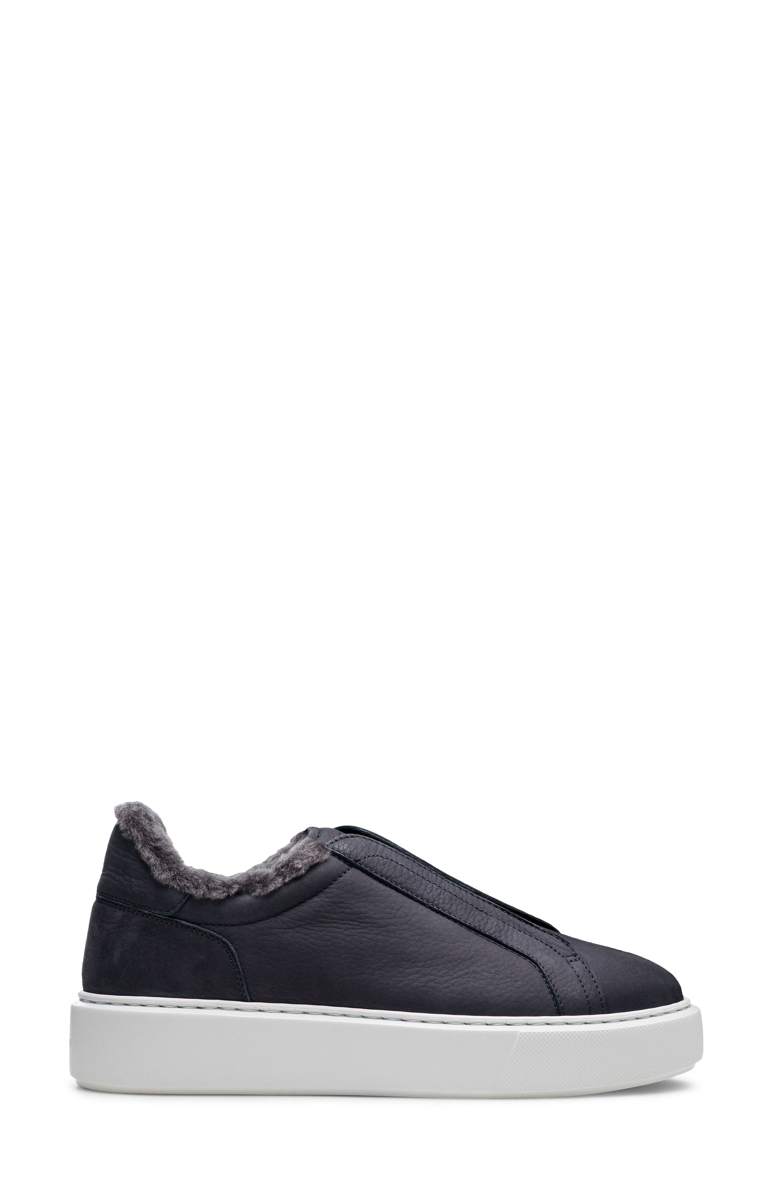 Genuine Shearling Lined Slip-On Platform Sneaker - image 4