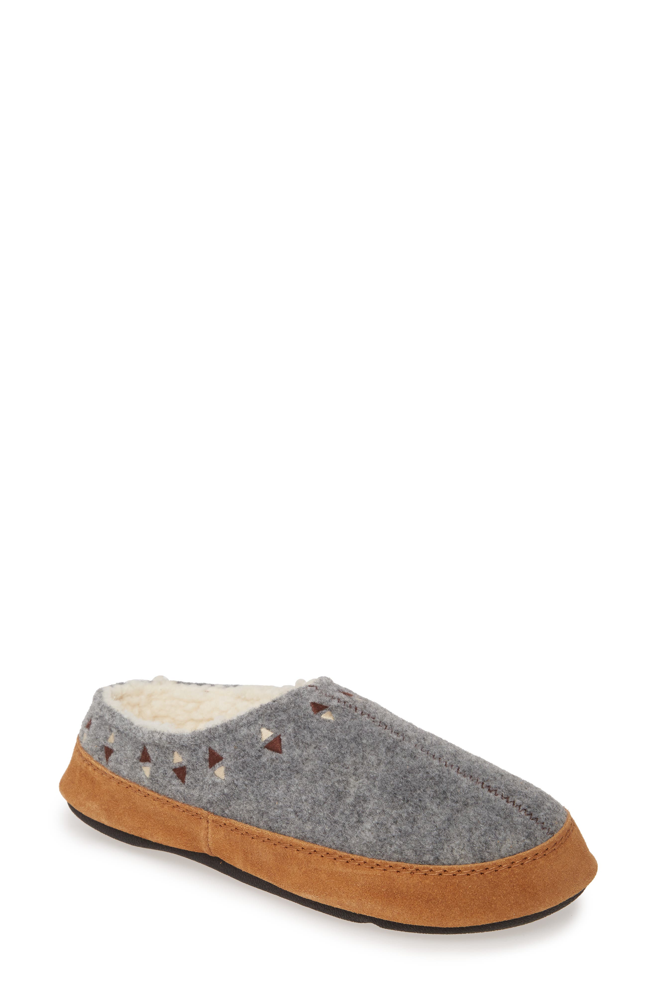 Acorn Geo Embroidered Hoodback Slipper, Main, color, 