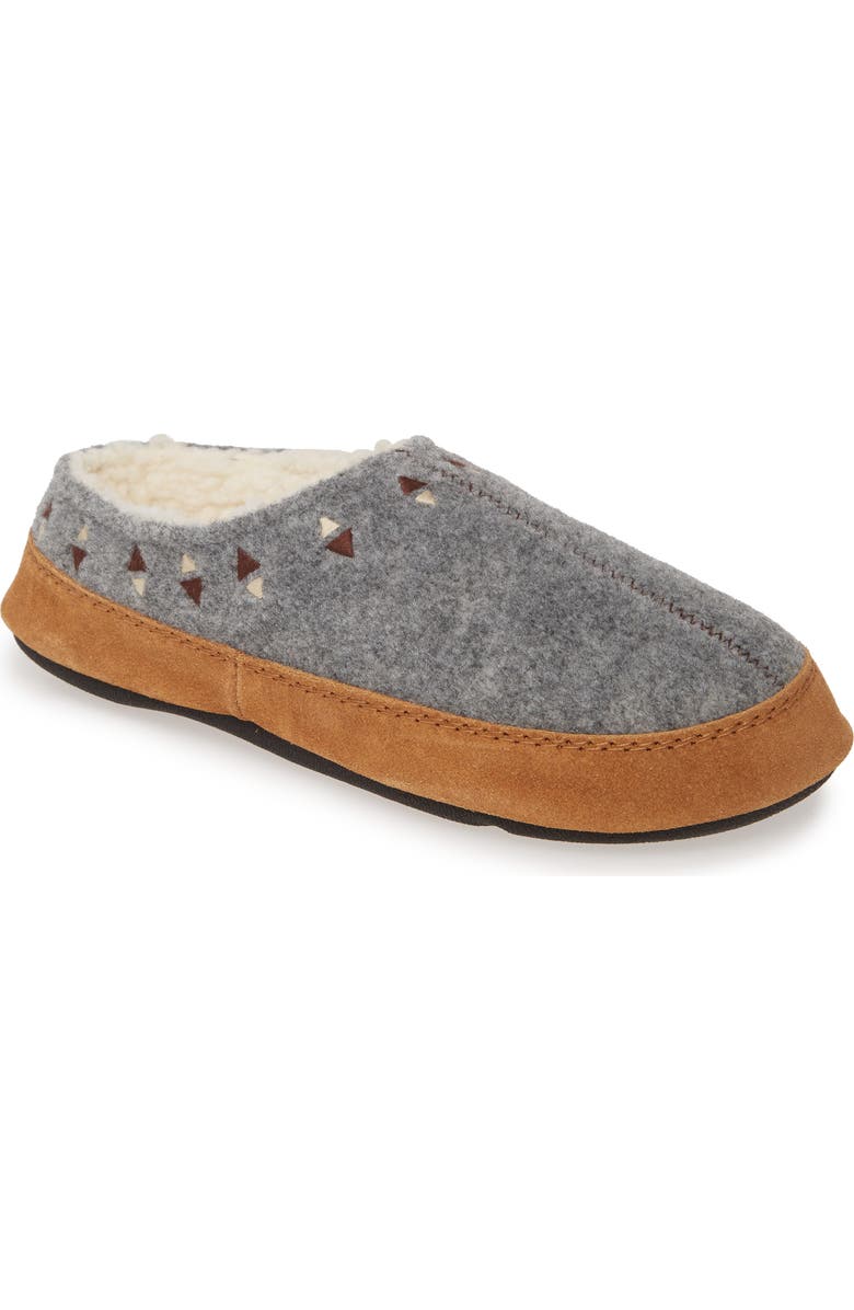 Acorn Geo Embroidered Hoodback Slipper, Main, color,