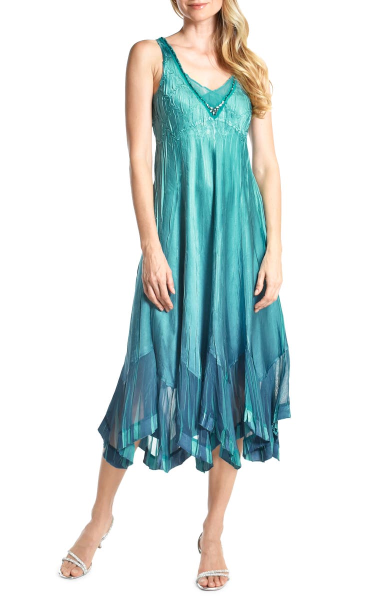 Komarov Embellished Midi Dress with Jacket, Alternate, color,