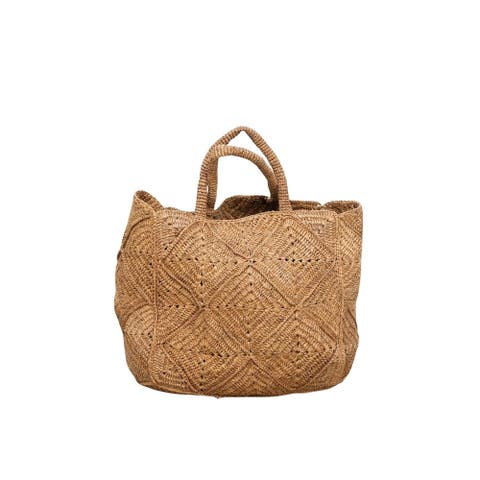 Nico Raffia Tote Bag