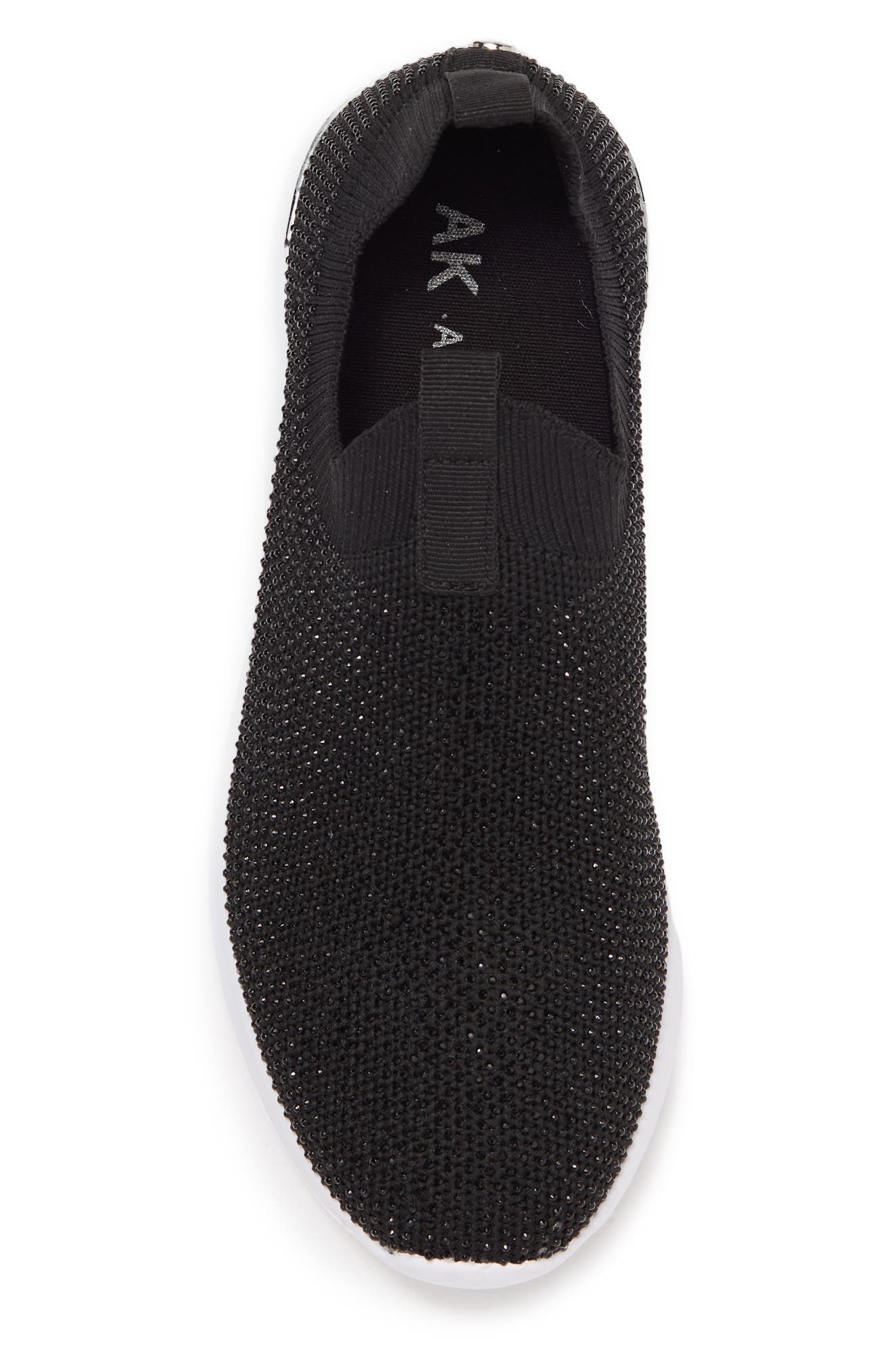 Anne Klein Mylee Slip-On Sneaker, Alternate, color, Black Rhinestone