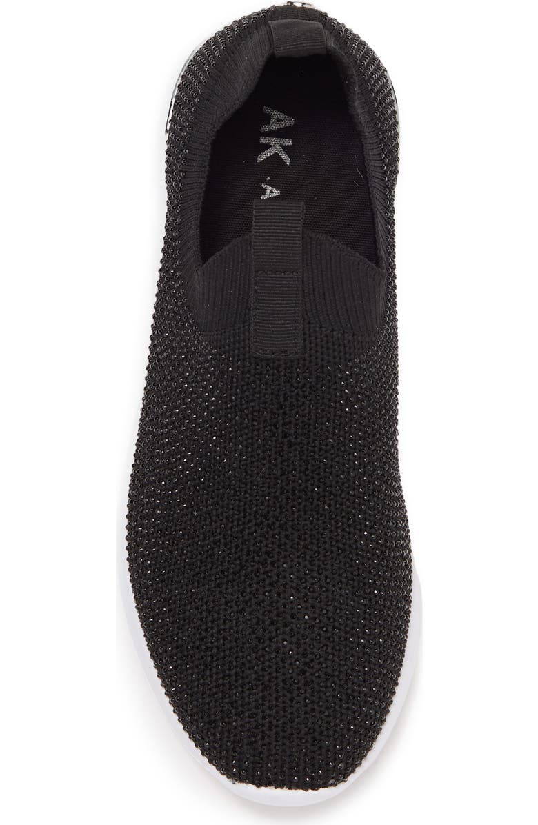 Anne Klein Mylee Slip-On Sneaker, Alternate, color, Black Rhinestone
