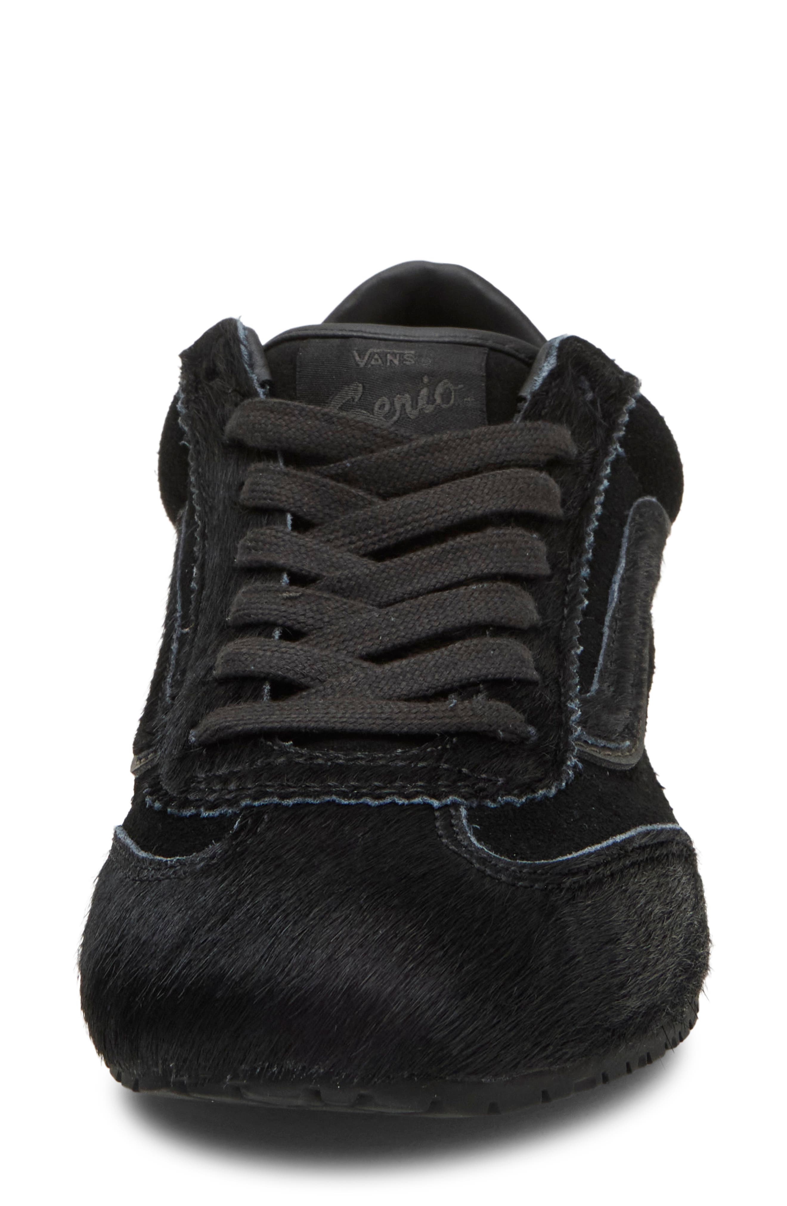 Super Lowpro Faux Calf Hair Sneaker, Alternate, color, BLACK