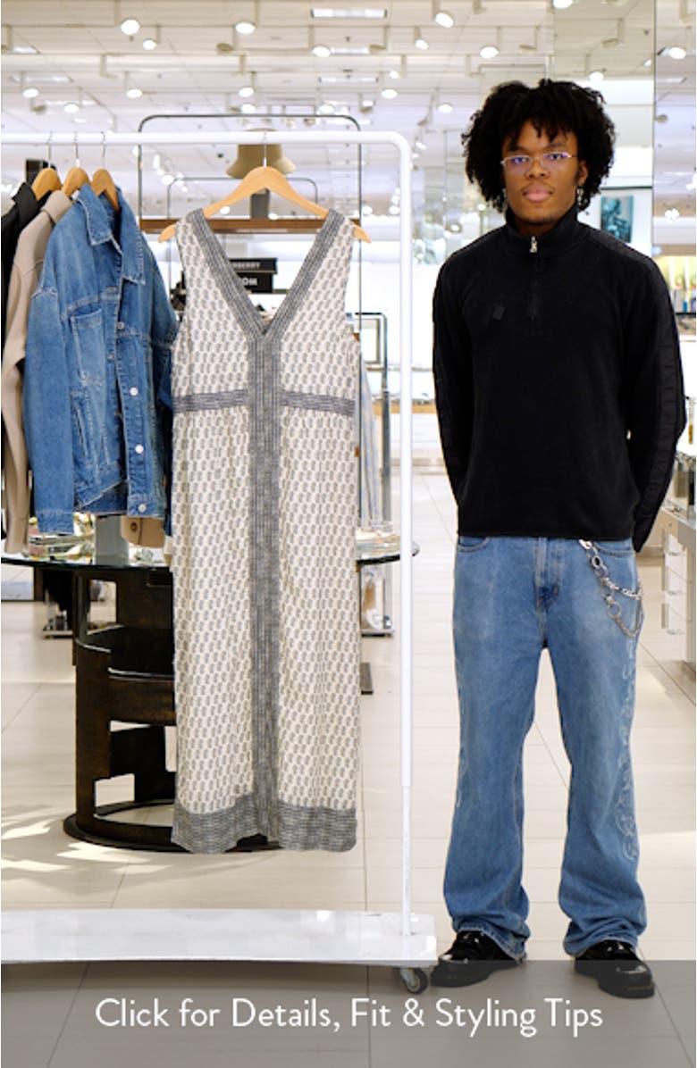 Macey Sleeveless Linen Maxi Dress, sales video thumbnail