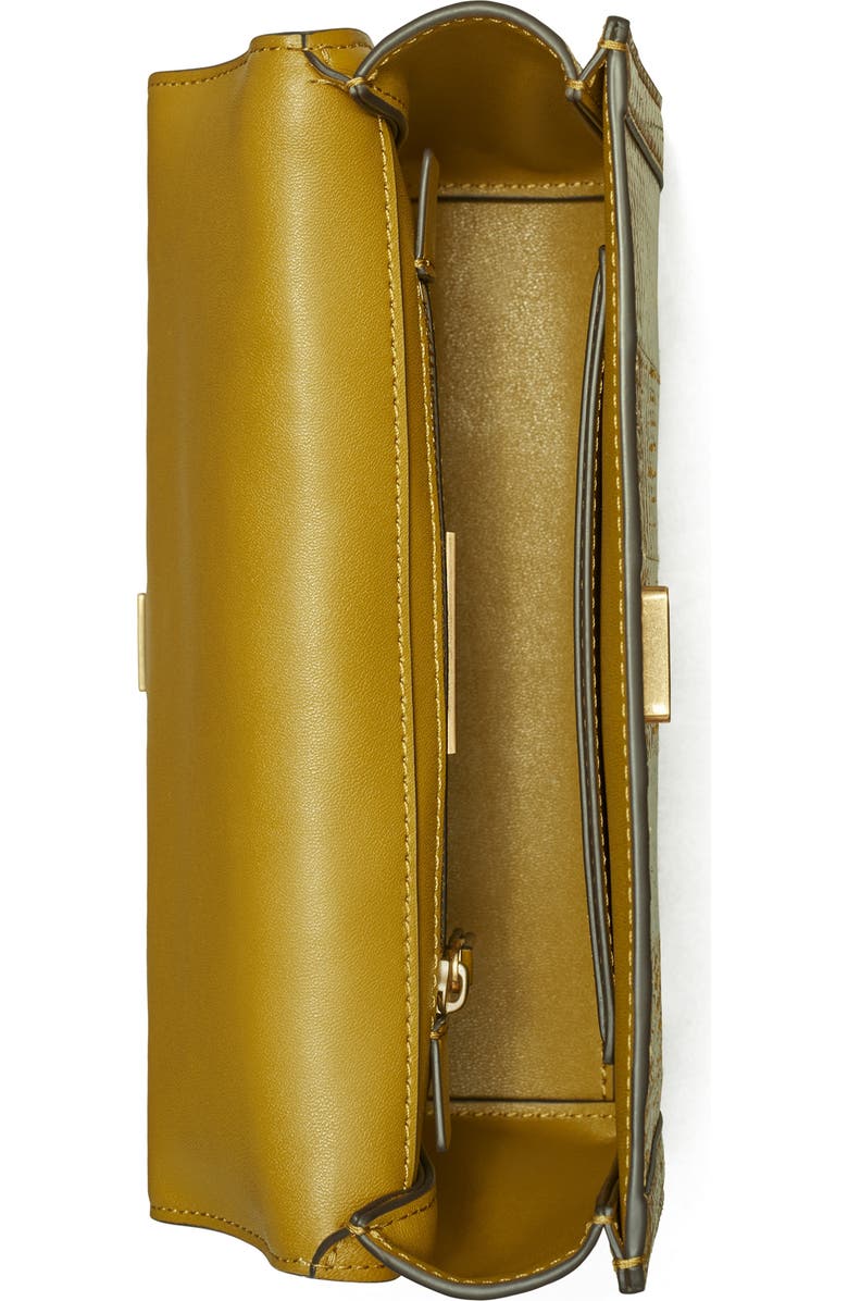 Tory Burch Fleming Snake Print Convertible Leather Shoulder Bag, Alternate, color,