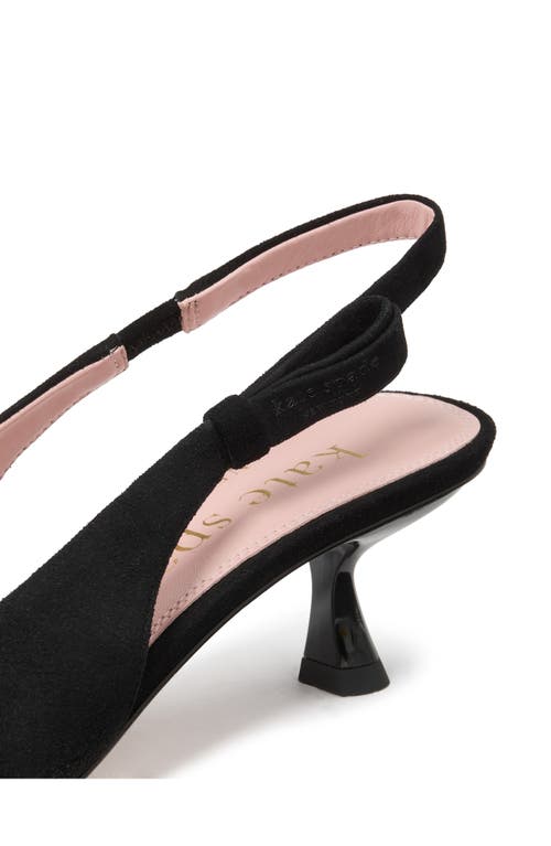 Kate Spade New York Riley Slingback Pointed Toe Pump In Black