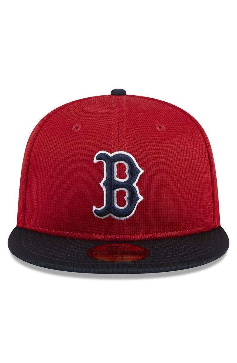 New Era Men's New Era  Red Boston Red Sox 2024 Batting Practice 59FIFTY Fitted Hat, Alternate, color, 