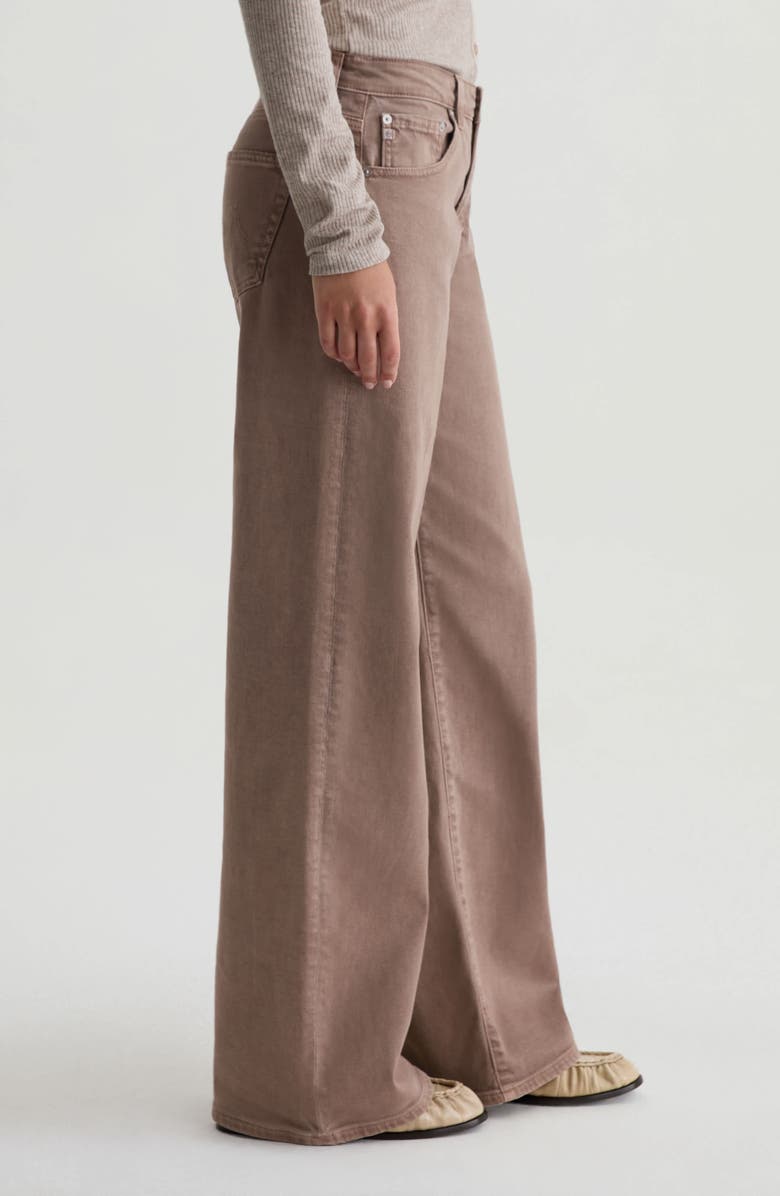 AG Adria Low Rise Relaxed Wide Leg Jeans, Alternate, color, Sulfur Taupe Grey