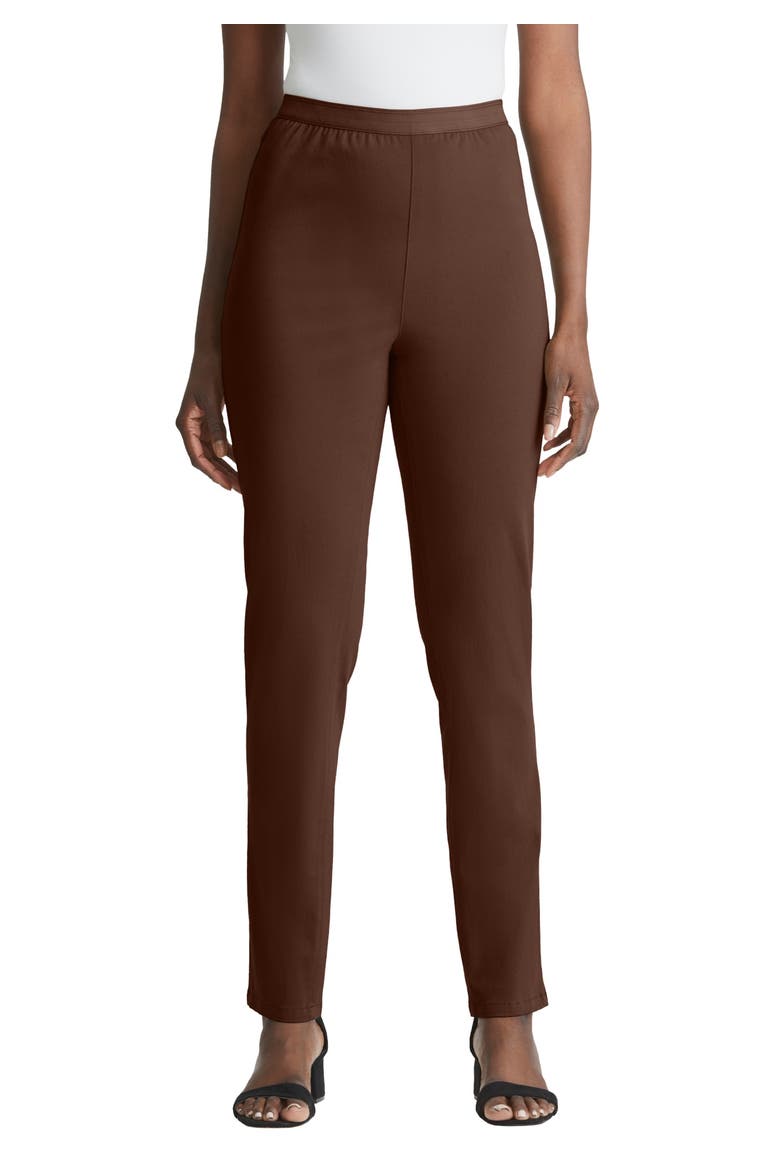 Stretch Denim Straight Leg Jegging, Main, color, RICH BROWN