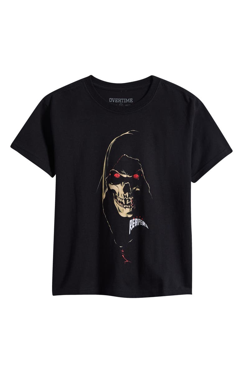 OVERTIME Kids' Gameface Cotton Graphic T-Shirt, Main, color, Black