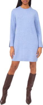 Halogen® Crewneck Long Sleeve Dress