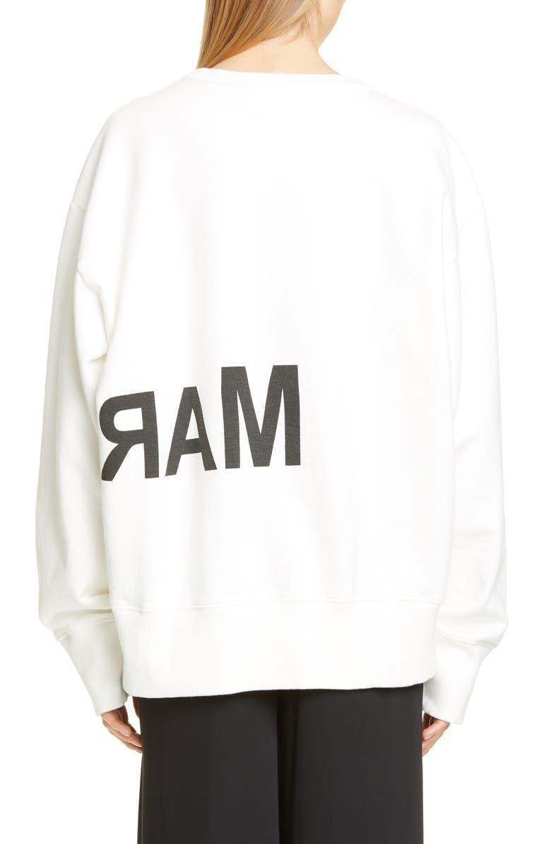 MM6 Maison Margiela Logo Sweatshirt, Alternate, color,