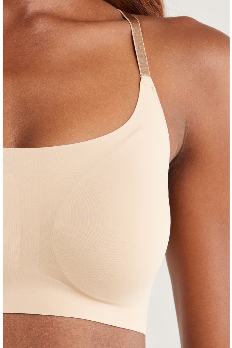 True Body Boost Scoop Neck Bralette, Alternate, color, DESERT