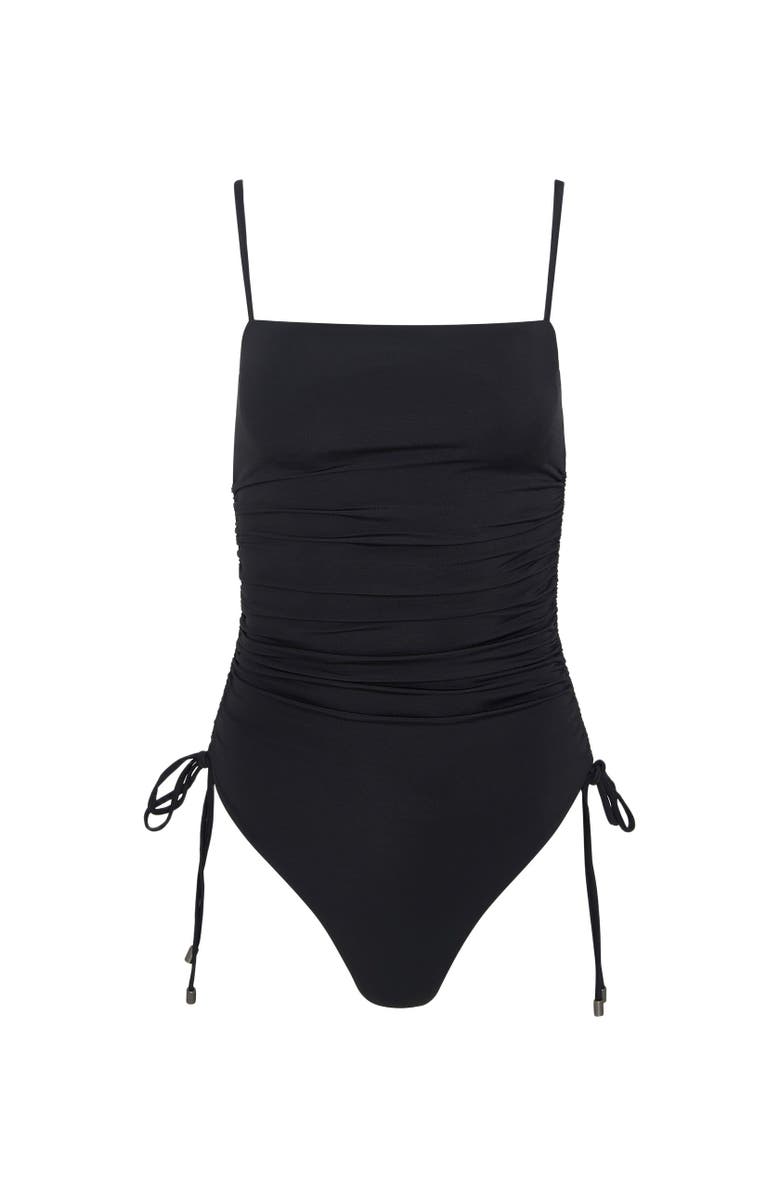 Onia Allegra Tricot One-Piece, Alternate, color, Black