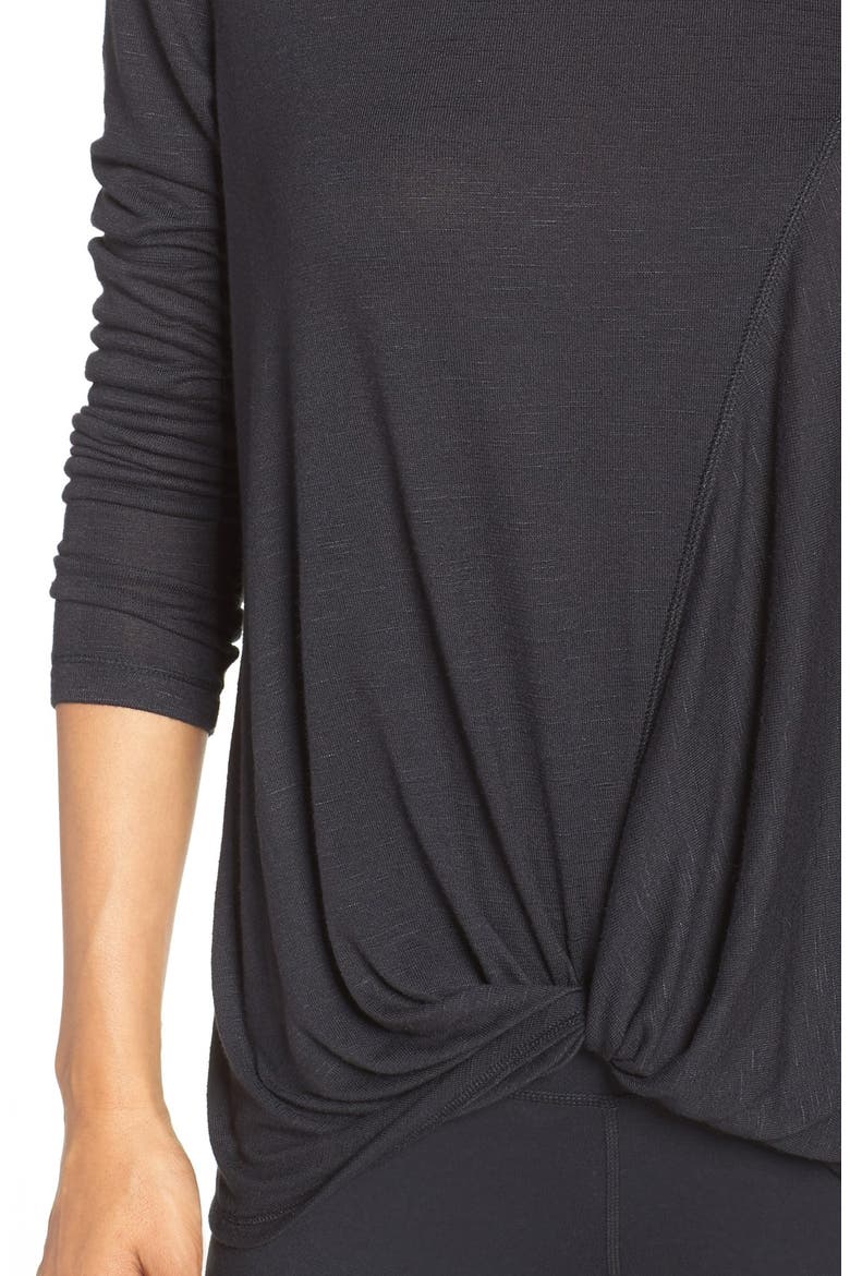 Twisty Turn Tee, Alternate, color, BLACK