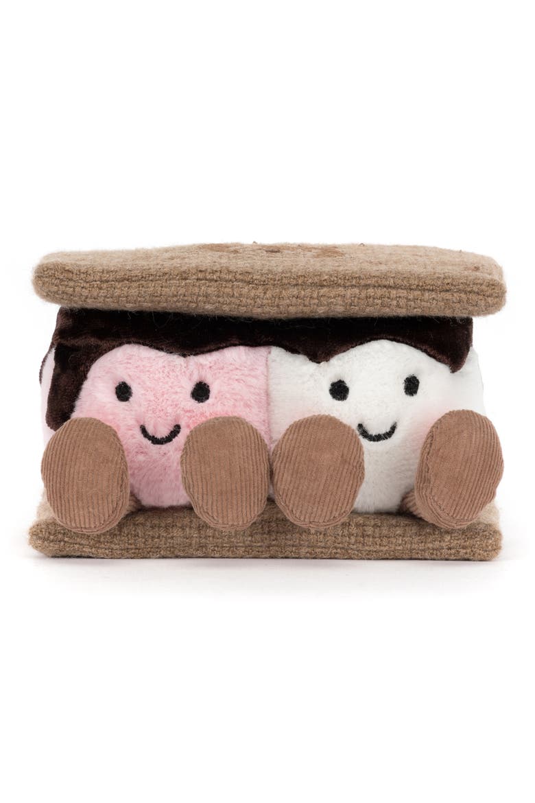 Amuseables S'mores Tiny Plushie, Main, color, PINK