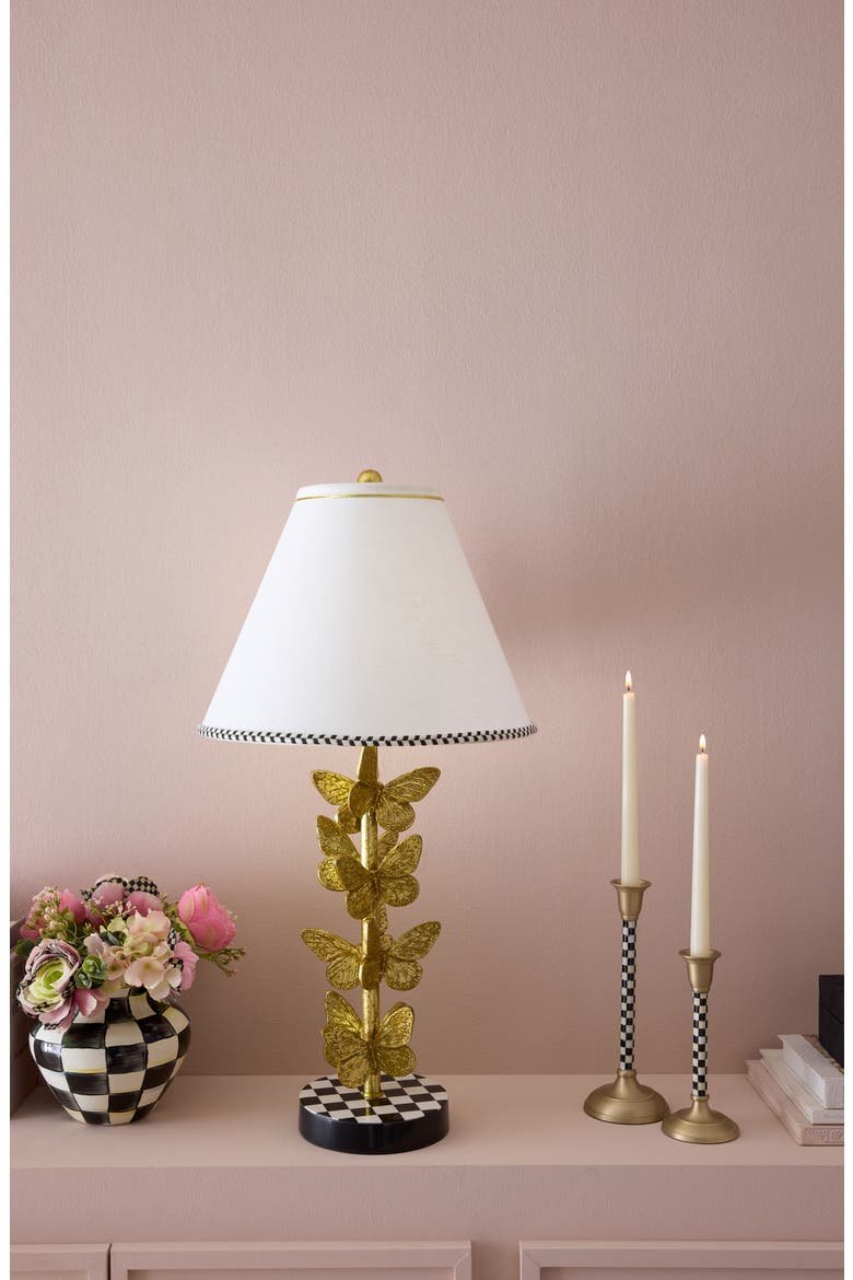Courtly Check Small Candleholder, Alternate, color, BLACK/ WHITE