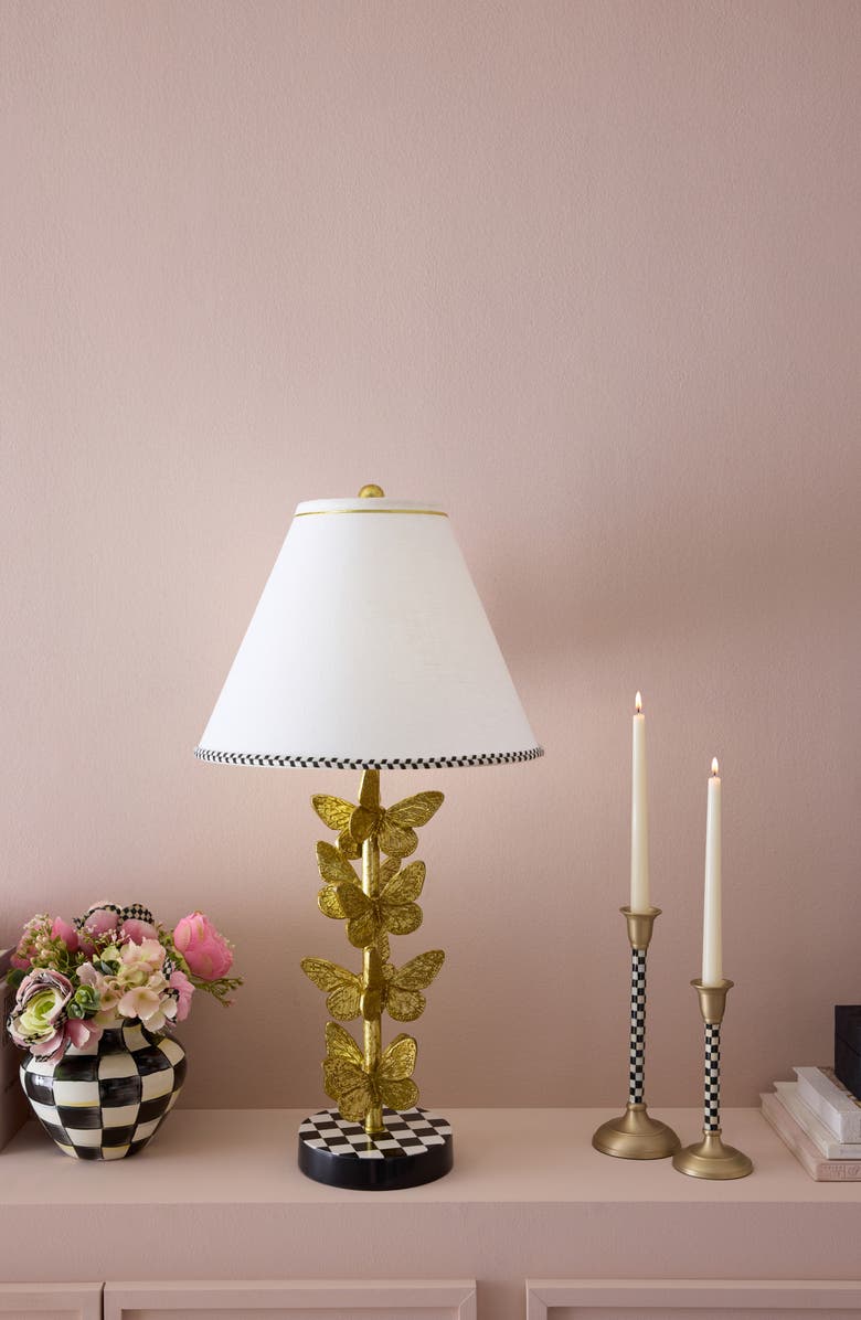 MACKENZIE CHILDS Courtly Check Small Candleholder, Alternate, color, Black/ White