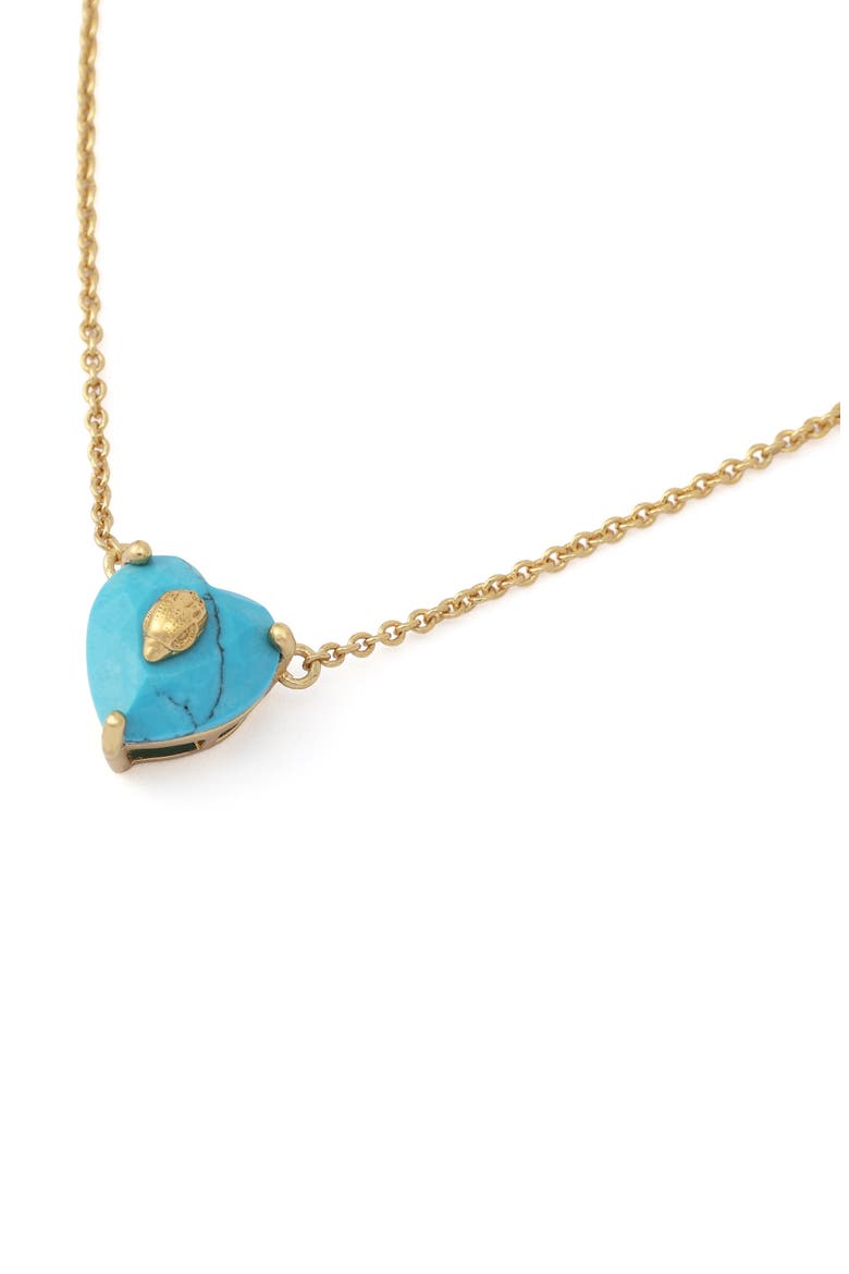 Heart Pendant Necklace, Alternate, color, TURQUOISE