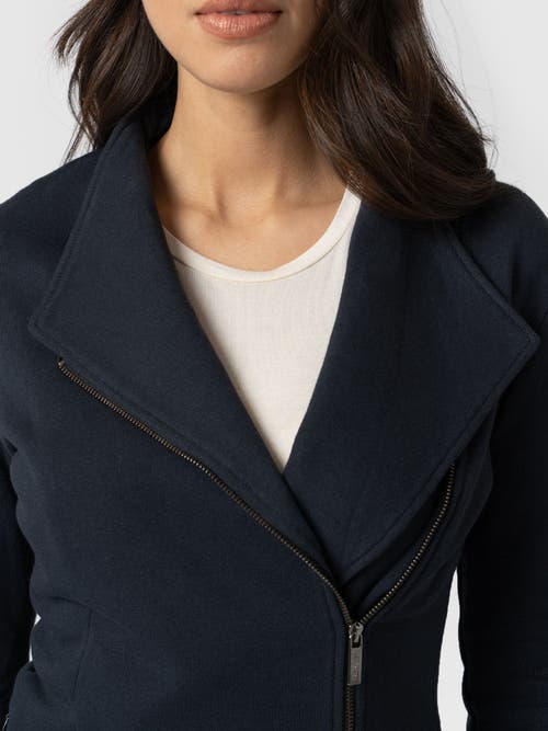 Saint + Sofia Cotton Biker Jacket