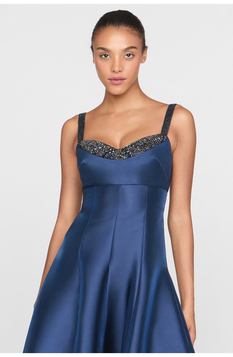 Theia Alba Peek A Boo Gown, Alternate, color, Nautical Navy