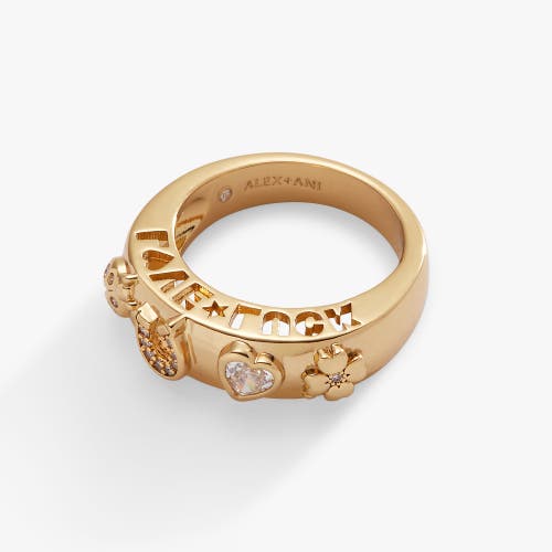 Alex And Ani Love Luck Ring In Gold
