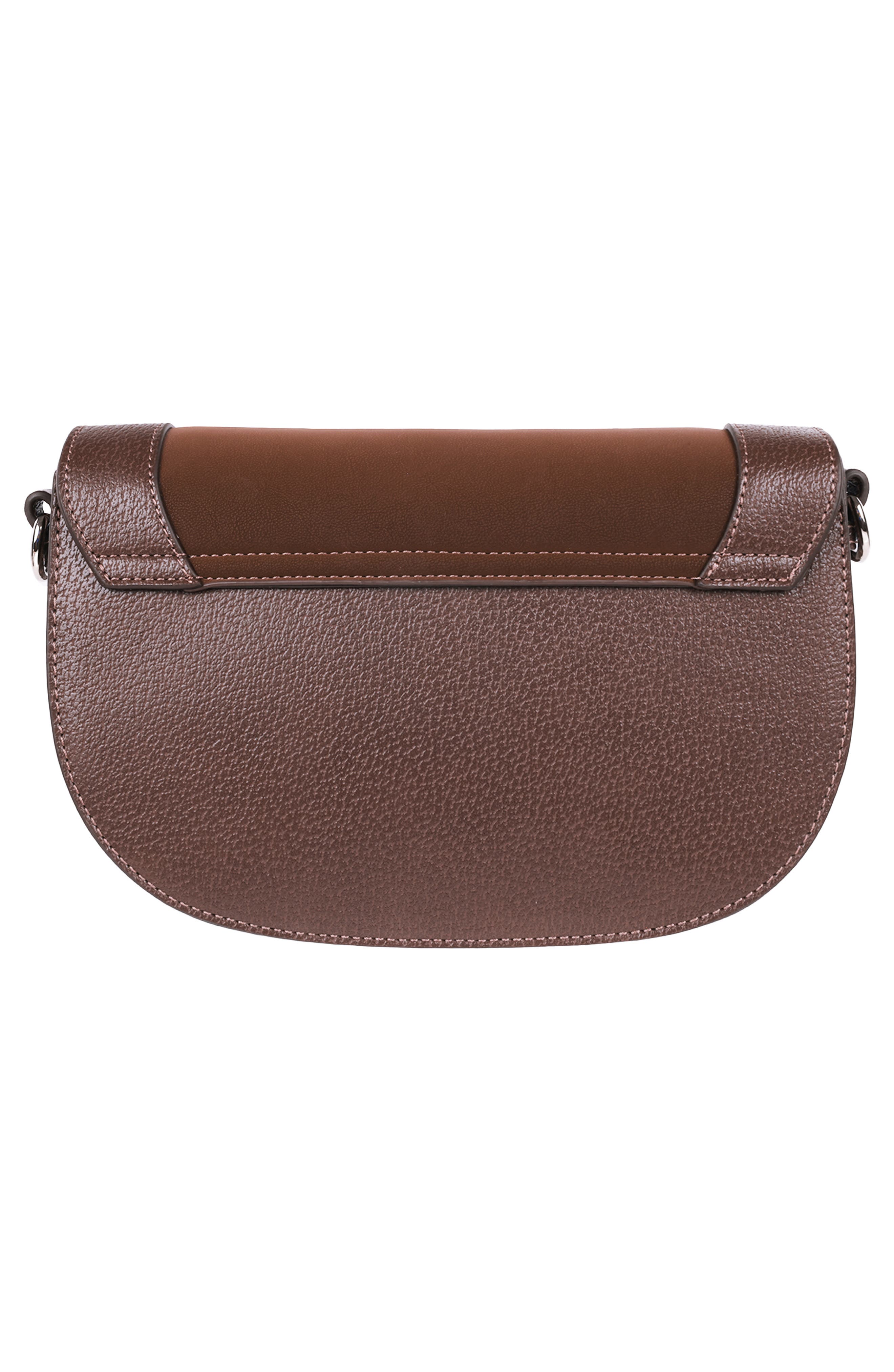 True Religion Studded Horseshoe Crossbody Bag, Alternate, color, Chocolate