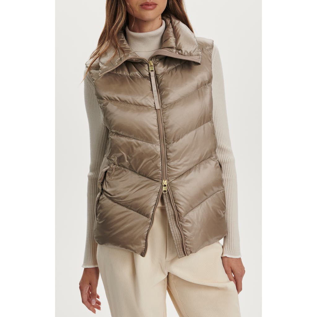 Varley Bextor 700 Fill Power Down Puffer Vest In Multi