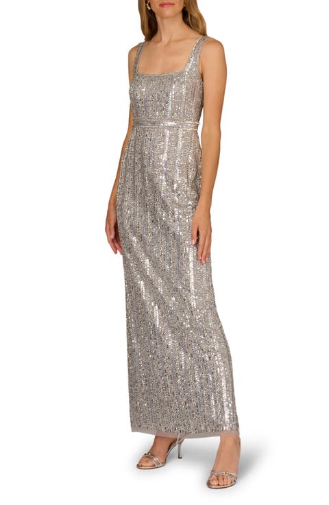 Sequin Sleeveless Gown