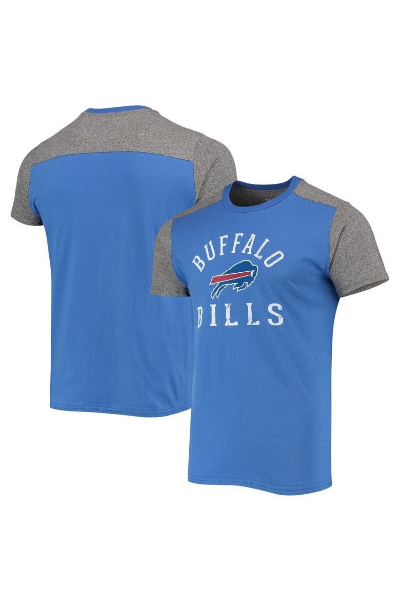 Men's Majestic Threads Royal/Gray Buffalo Bills Field Goal Slub T-Shirt, Main, color, Royal