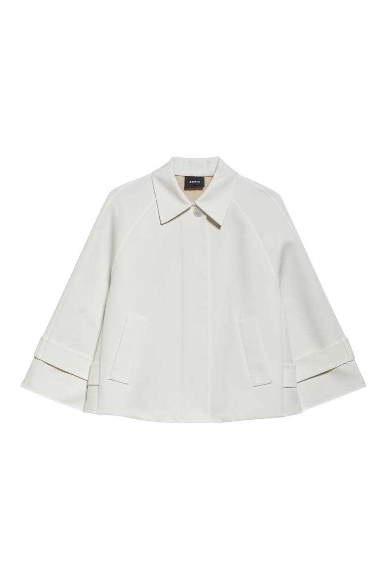 Alia Crop Trench Jacket, Alternate, color, ECRU