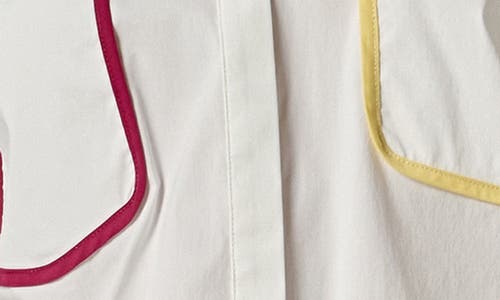 English Factory Flat Binding Button-up Shirt In White